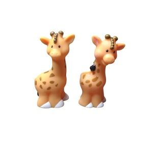 Fisher Price Little People Noahs Ark Giraffe Replacement Pair Set Of 2 Figures